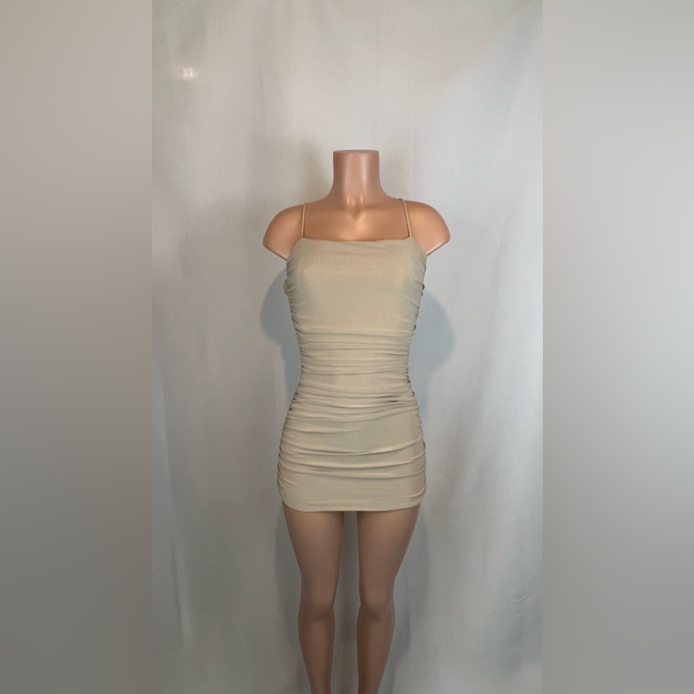 Tan Mini Dress